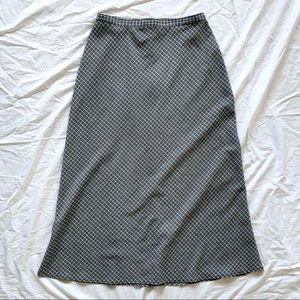 Vintage Plaid Prima Donna Midi Skirt